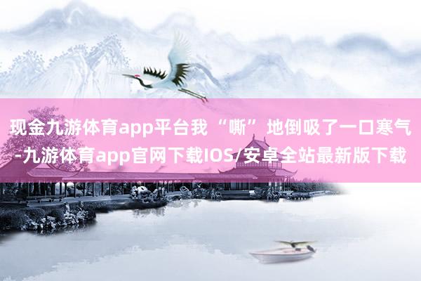 现金九游体育app平台我 “嘶” 地倒吸了一口寒气-九游体育app官网下载IOS/安卓全站最新版下载
