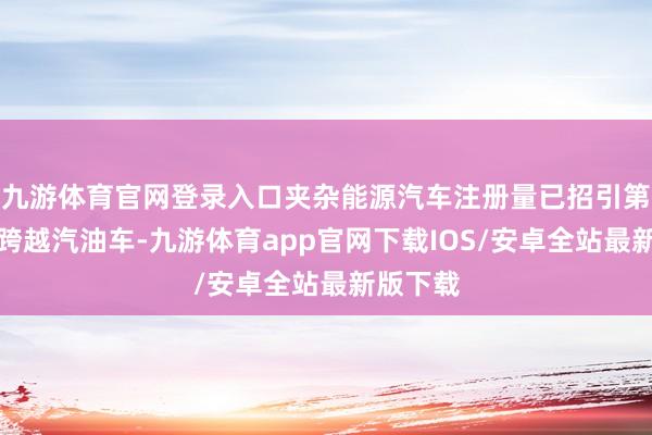 九游体育官网登录入口夹杂能源汽车注册量已招引第三个月跨越汽油车-九游体育app官网下载IOS/安卓全站最新版下载