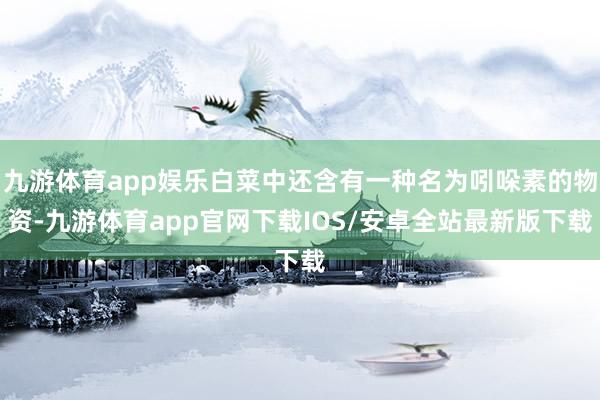 九游体育app娱乐白菜中还含有一种名为吲哚素的物资-九游体育app官网下载IOS/安卓全站最新版下载