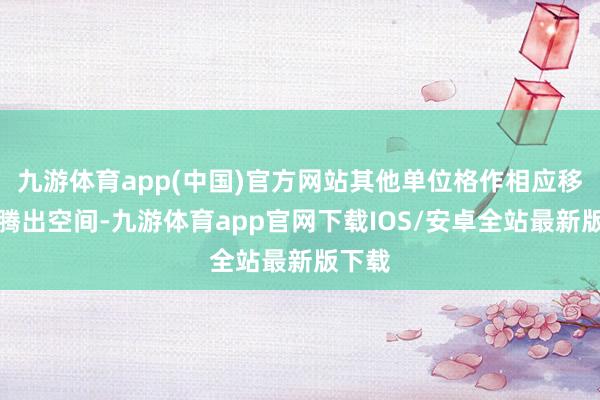 九游体育app(中国)官方网站其他单位格作相应移位以腾出空间-九游体育app官网下载IOS/安卓全站最新版下载