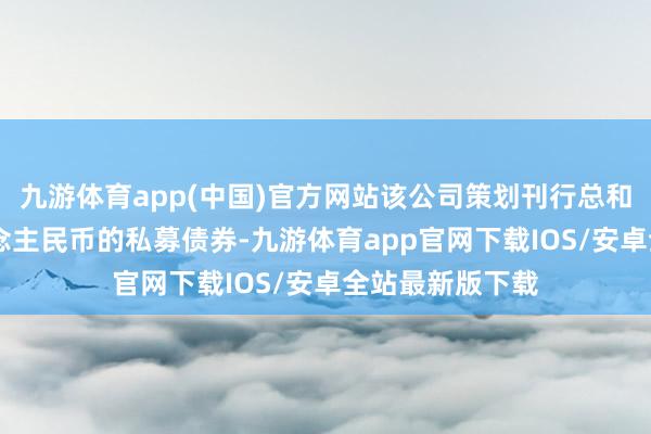 九游体育app(中国)官方网站该公司策划刊行总和为15亿元东说念主民币的私募债券-九游体育app官网下载IOS/安卓全站最新版下载