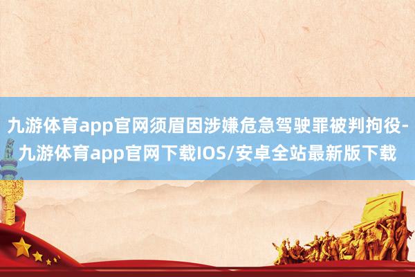 九游体育app官网须眉因涉嫌危急驾驶罪被判拘役-九游体育app官网下载IOS/安卓全站最新版下载