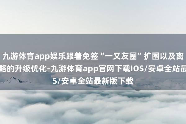 九游体育app娱乐跟着免签“一又友圈”扩围以及离境退税战略的升级优化-九游体育app官网下载IOS/安卓全站最新版下载